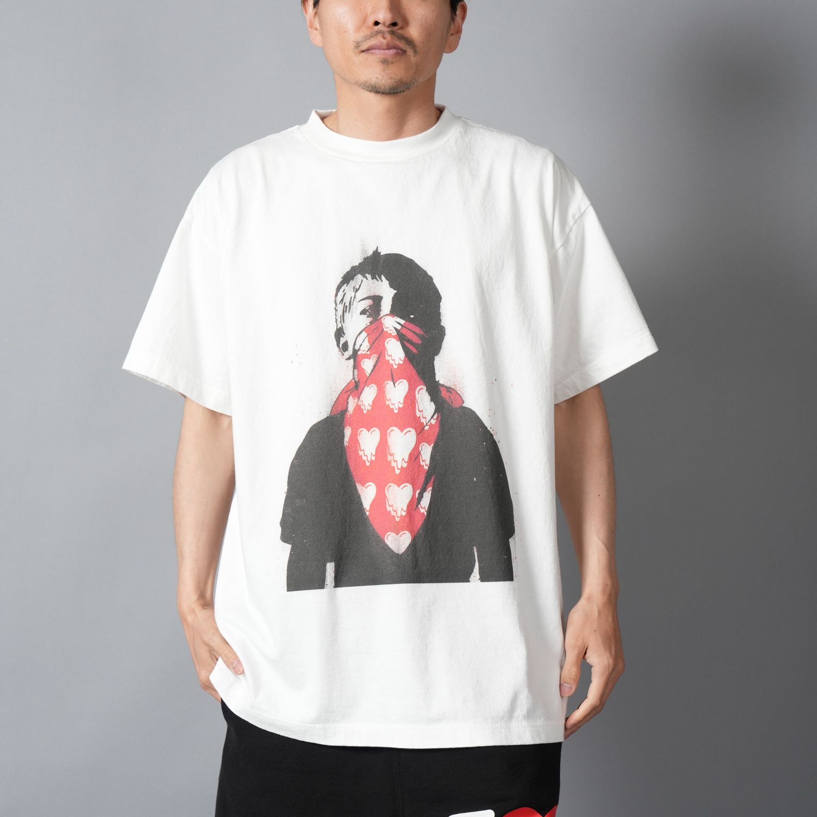 【残りわずか】【コラボ】EU-MK8-0000-C31 / EU DK MASK SS TEE / WHITE / Tシャツ (ホワイト)