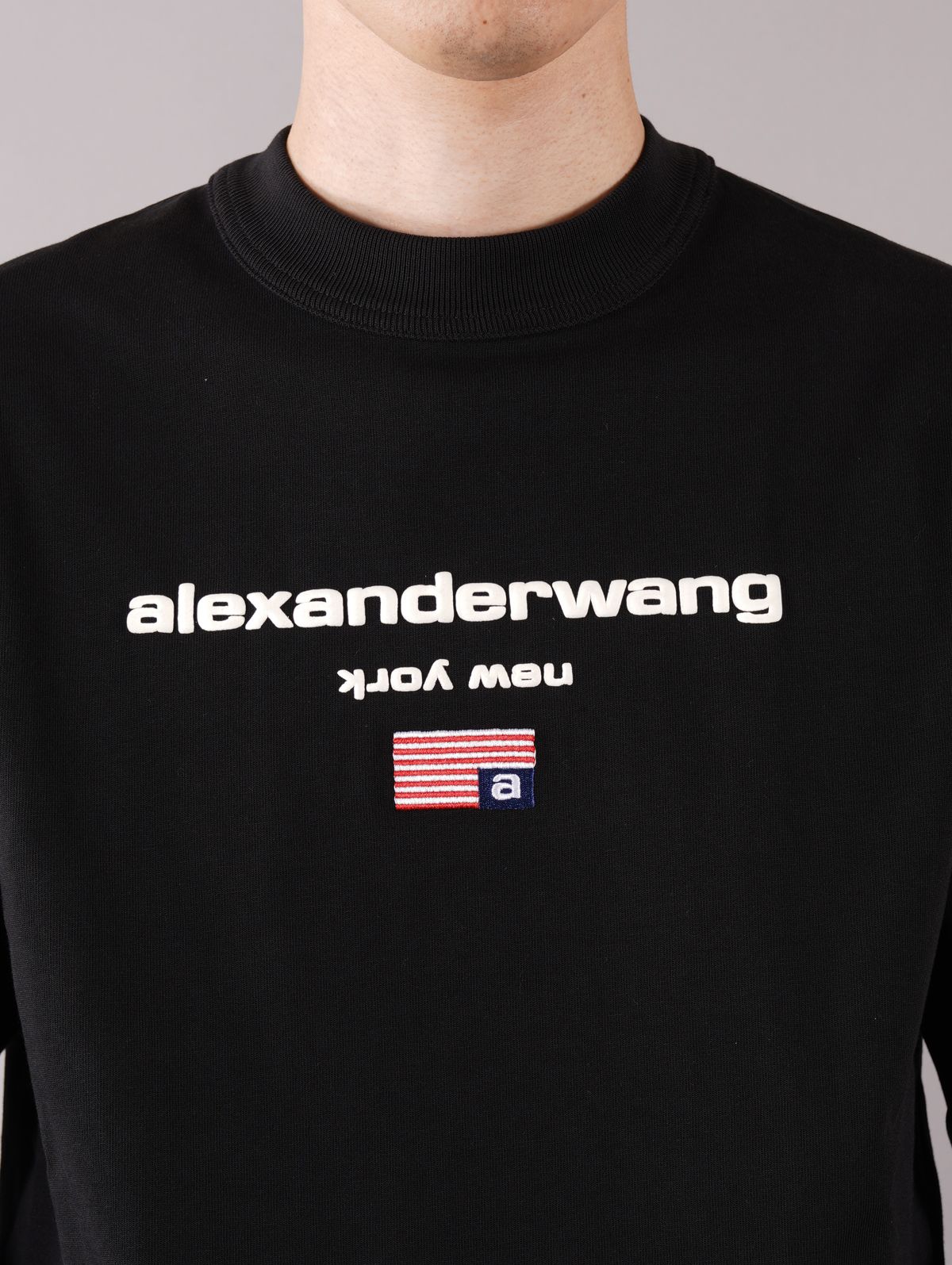 ALEXANDER WANG - ラスト1点 / logo graphic long sleeve T-shirt