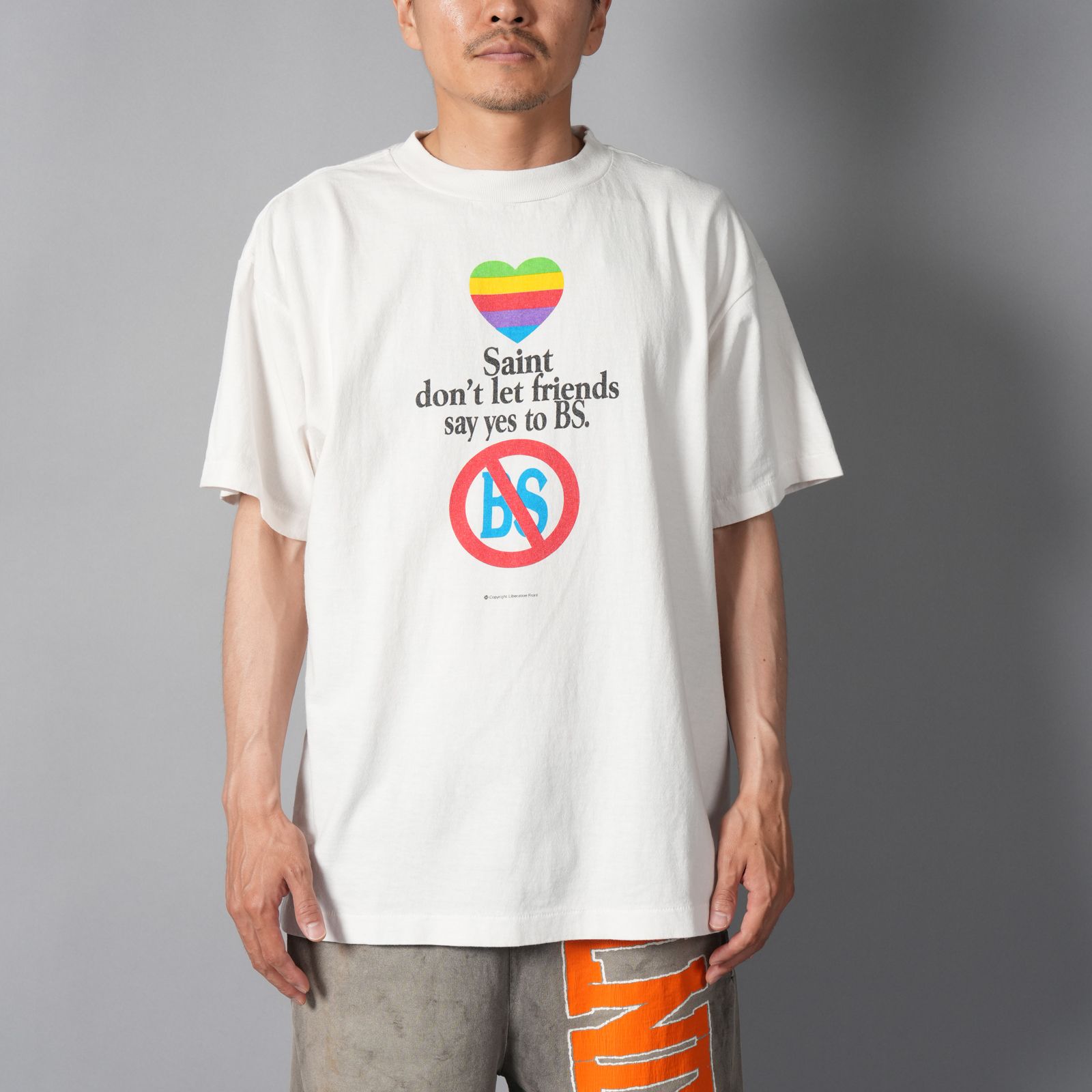 【ラスト1点】SM-MK1-0000-014 / SS T-SHIRT / don't / WHITE / Tシャツ  (ホワイト)