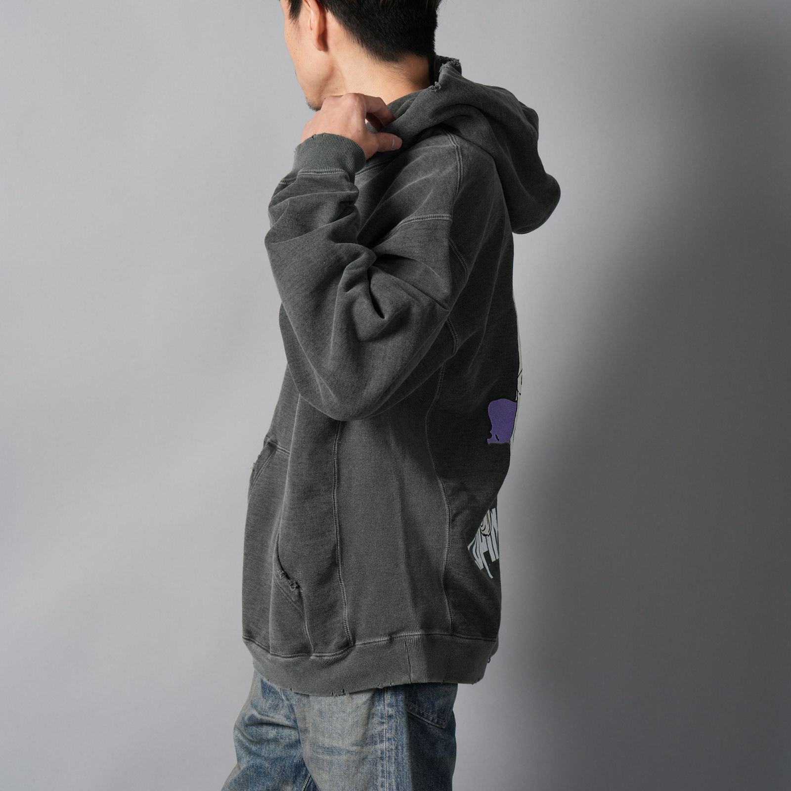 [LUPIN THE IIIRD]  Hoodie  (MAMO)  / パーカー・フーディー (ブラック)