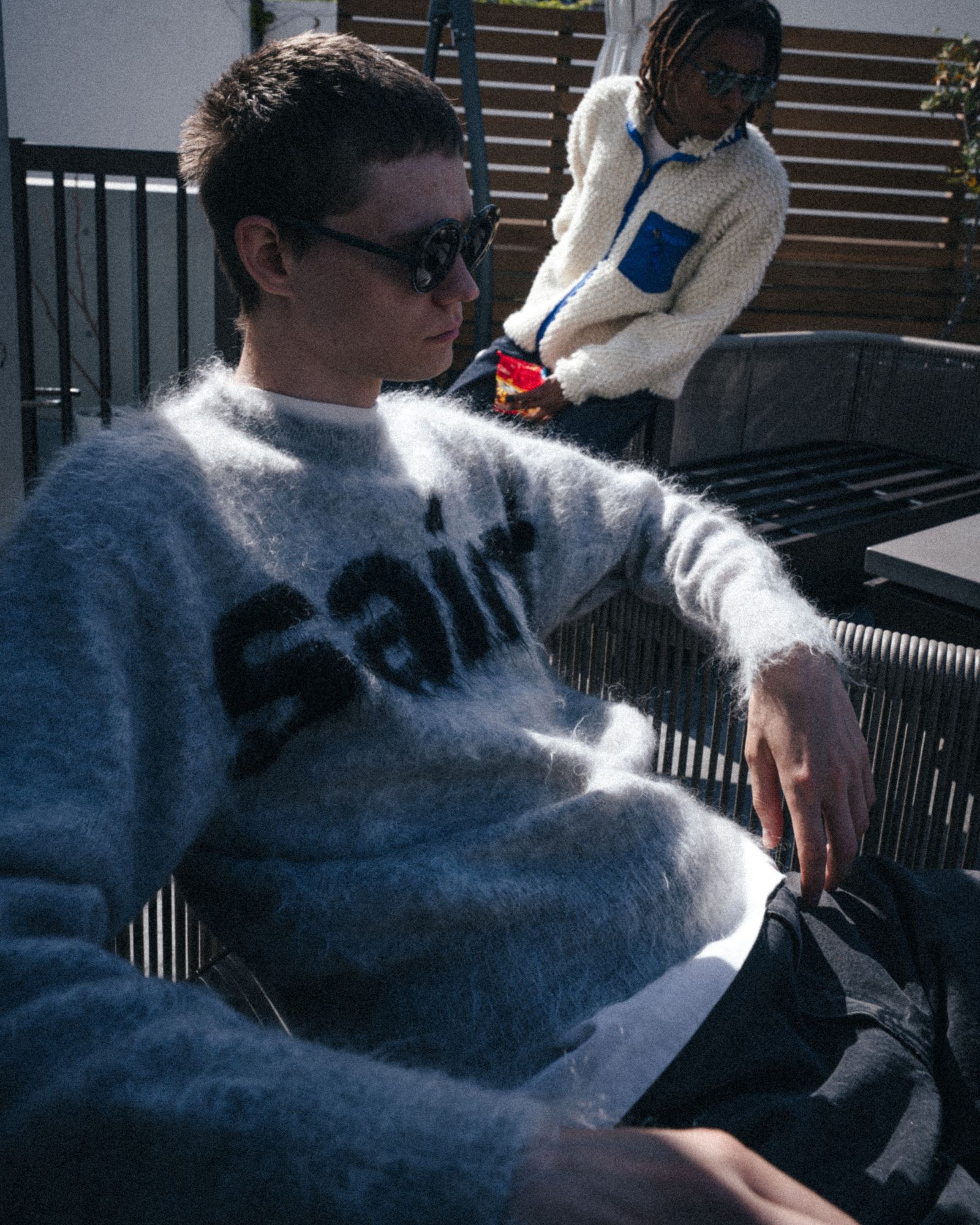 SM-MK1-0000-056 / MOHAIR CREW KNIT / SAINT / GRAY / ニット  (グレー)