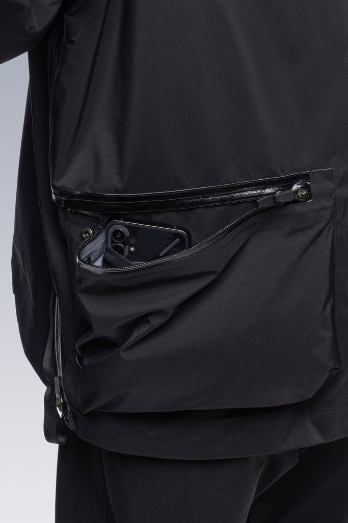 【ラスト1点】J115-GT / 3L Gore-Tex Pro Interops Jacket / work jacket / ワークジャケット / ナイロンジャケット[ゴアテックス プロ] [ワイドフィット] (ブラック/ホワイト)