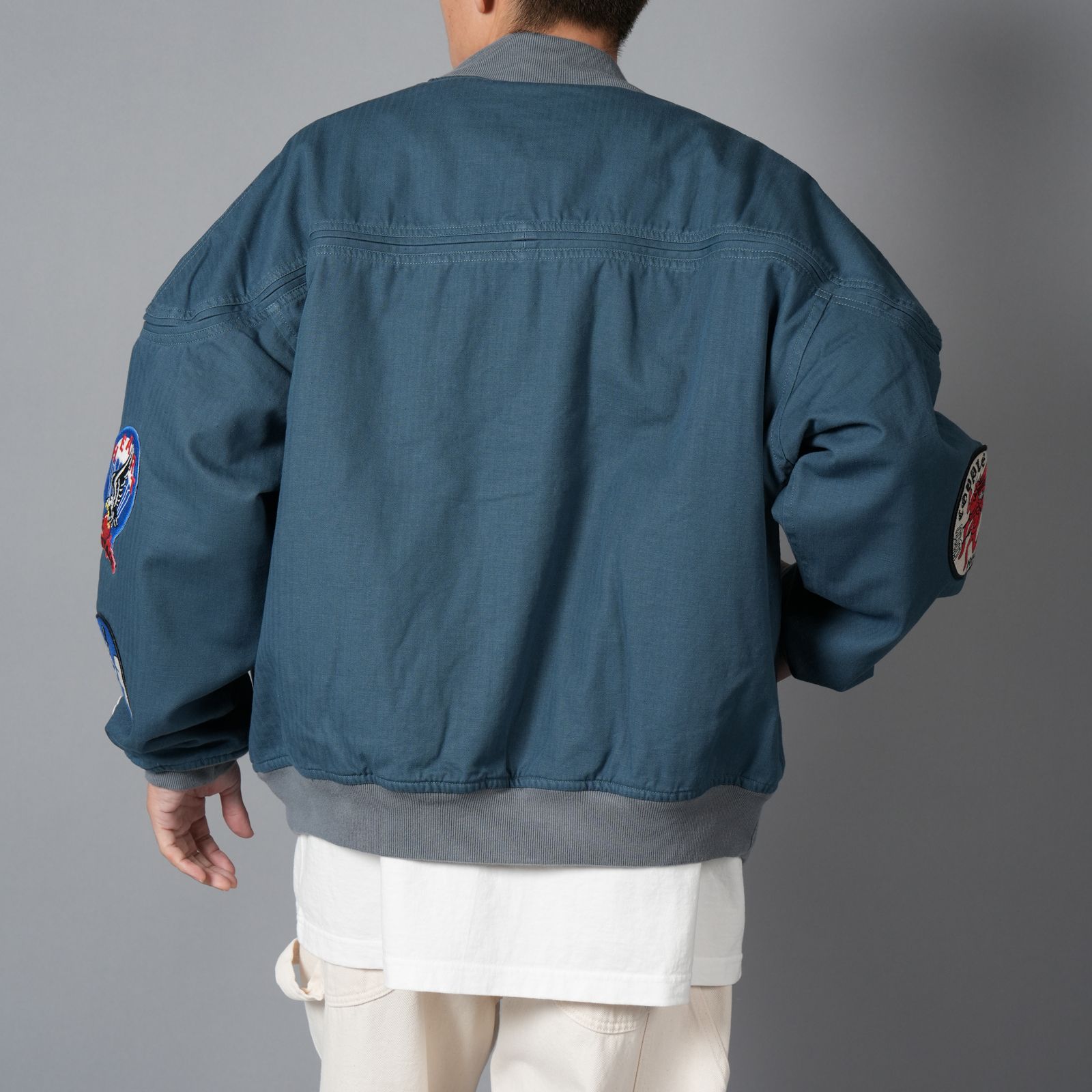 【ラスト1点】EU PATCH JACKET / パッチジャケット (ブルーグレー)