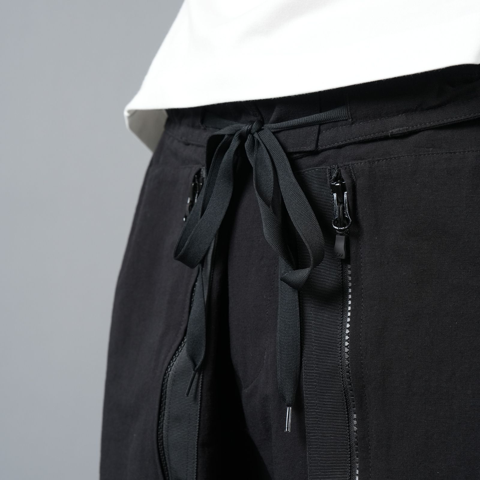 【限定】WATER REPELLENT NATURAL FABRIC SHORT PANTS / ショートパンツ (ブラック)