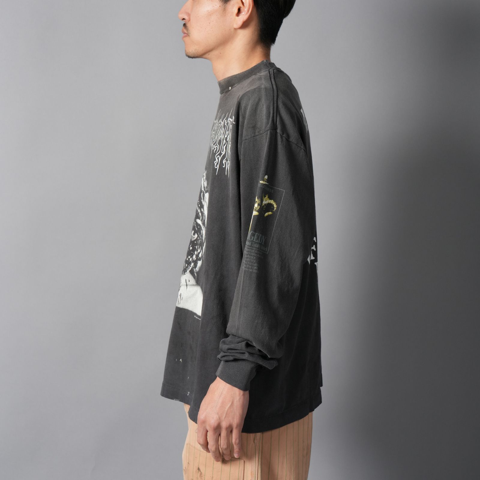 【残りわずか】SM-MK8-0000-028 / LS T-SHIRT / MEDUSA / BLACK ロンT・カットソー (ブラック)