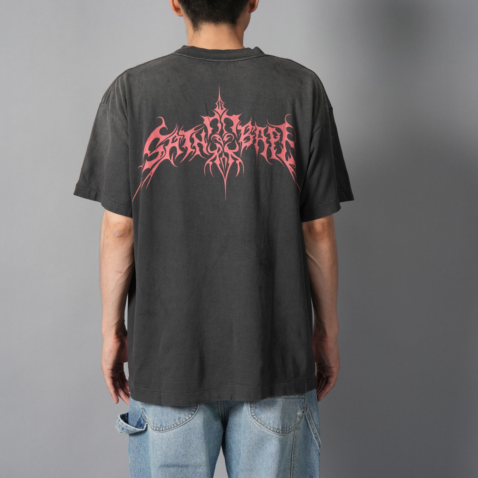 【コラボ】SM-HR1-0000-C37 / BAPE_SS TEE / SAINT BAPE / BLACK / Tシャツ (ブラック)