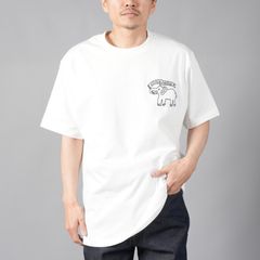 【残りわずか】ELEPHANT FLAG CLASSIC T-SHIRT / エレファントフラッグ クラシックTシャツ (ホワイト)