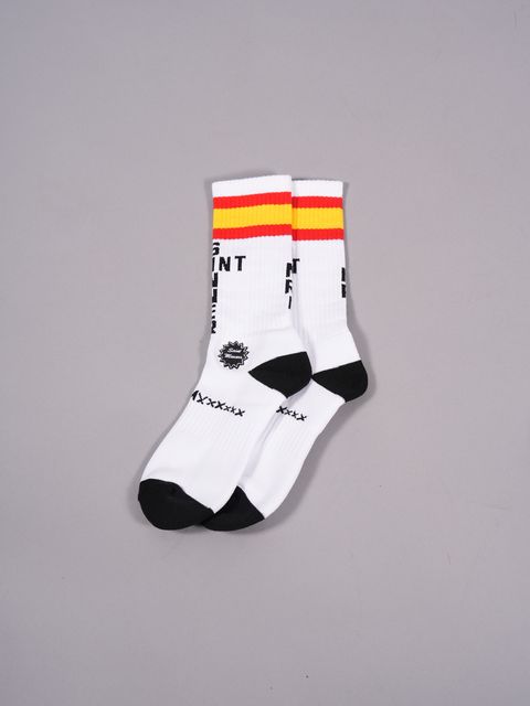 【ラスト1点】 SM-S23-0000-129 / SOCKS / SPAIN / WHITE / ソックス (ホワイト) SM-S23-0000-129 ©SAINT M××××××