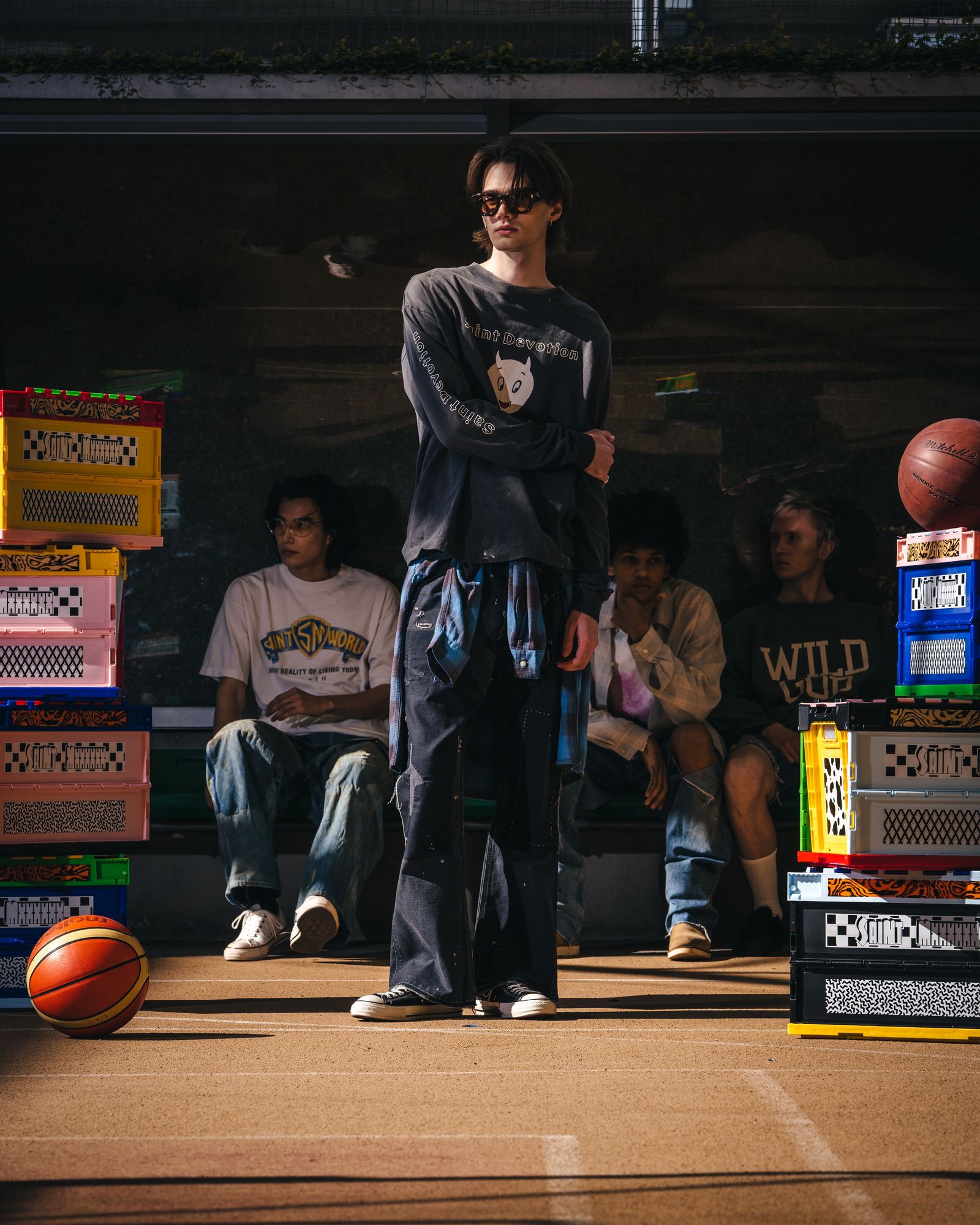 SM-MK8-0000-027 / LS T-SHIRT / SAINT DEVOTION / BLK / ロンT・カットソー (ブラック)