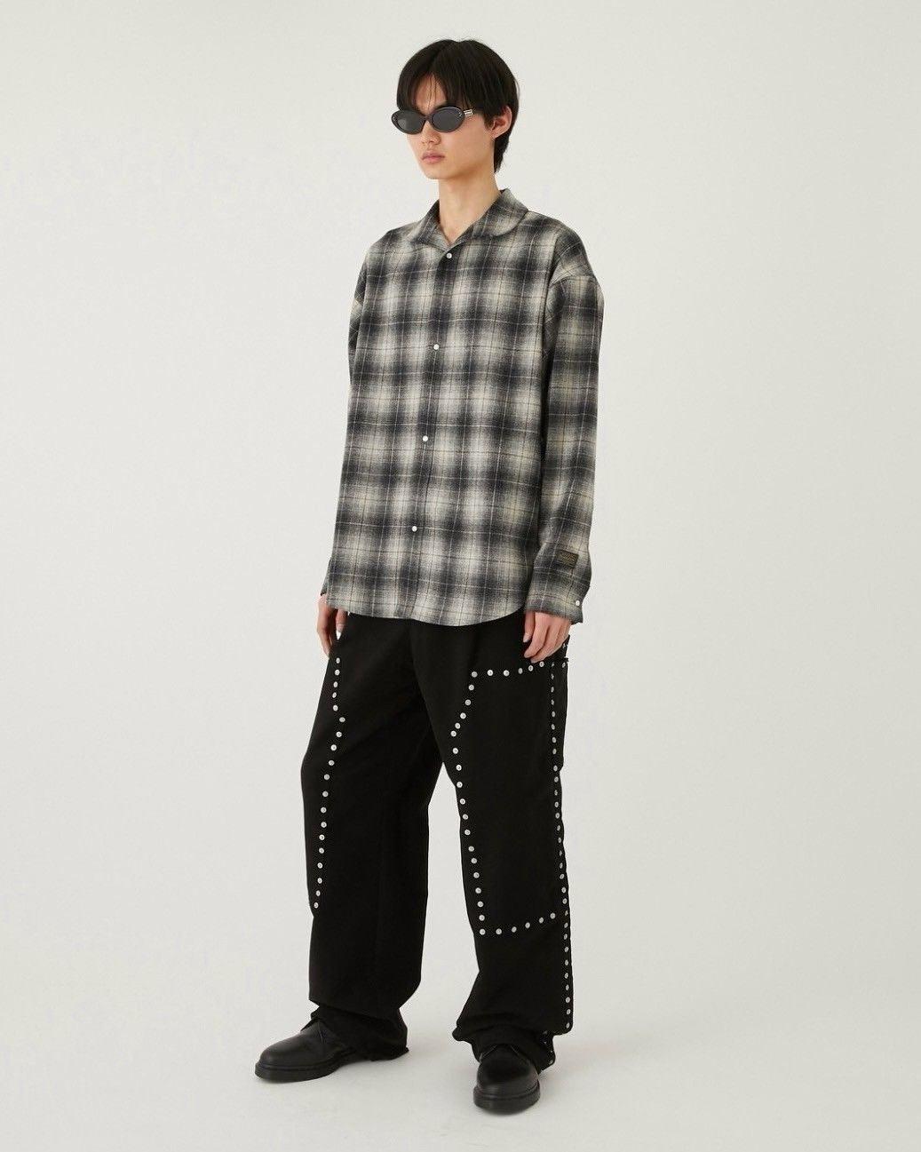 【予約商品】【限定】Basicks x x Pendleton x DELUXE / Shadow Check Shirt / シャドウ チェックシャツ (ブラック)