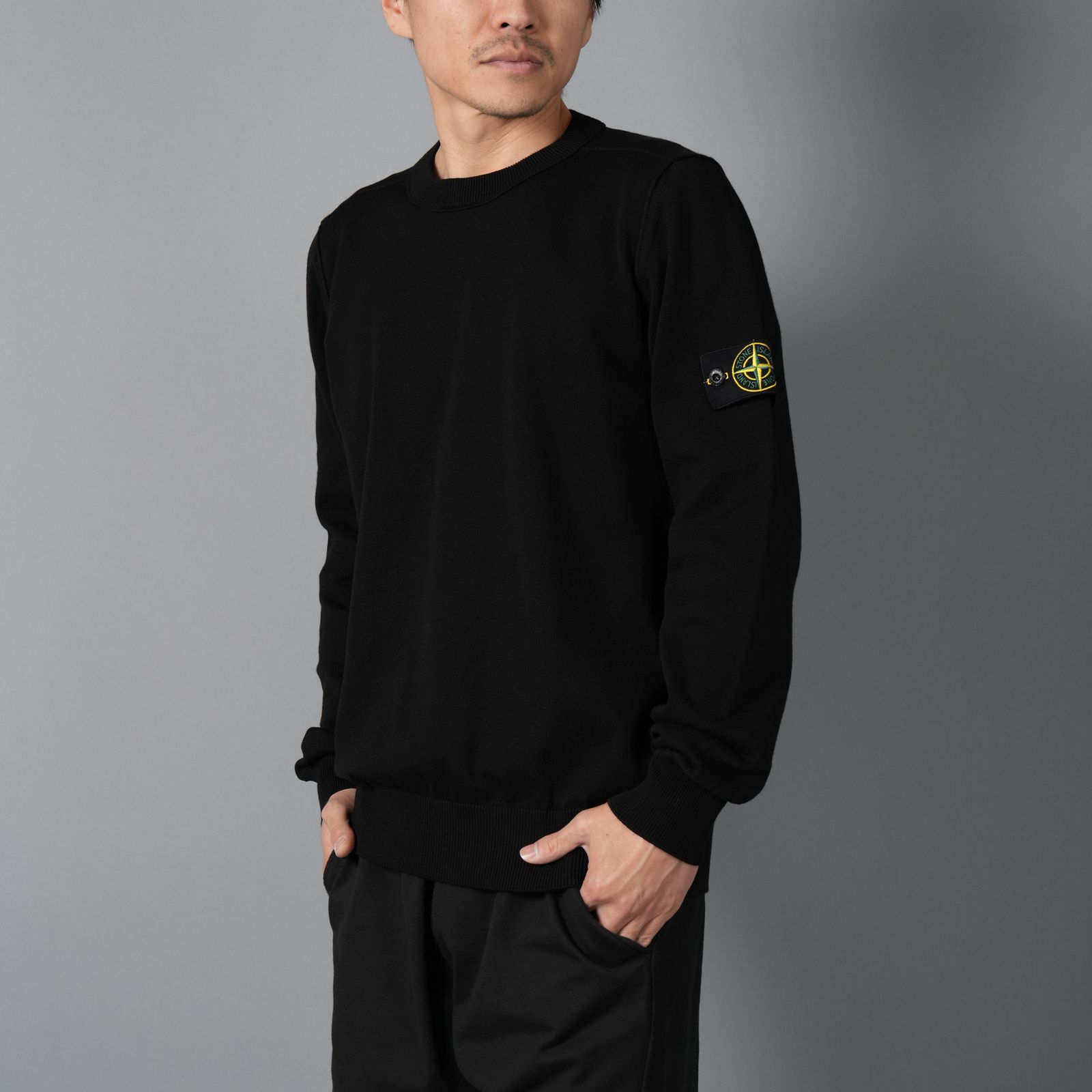 【ラスト1点】5100053 / SOFT ORGANIC COTTON / KNIT SWEATER / ニット  (ブラック)
