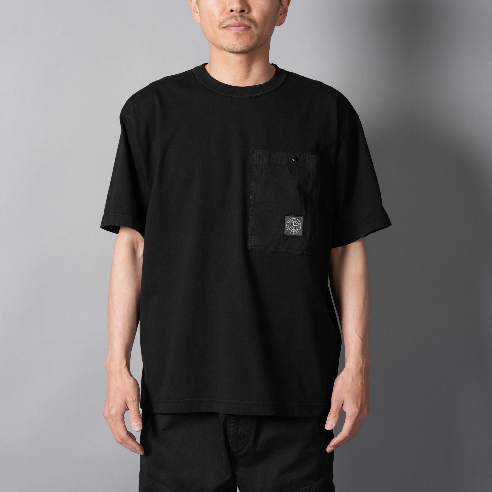 2100004 COMBED ORGANIC COTTON JERSEY / Tシャツ (ブラック)