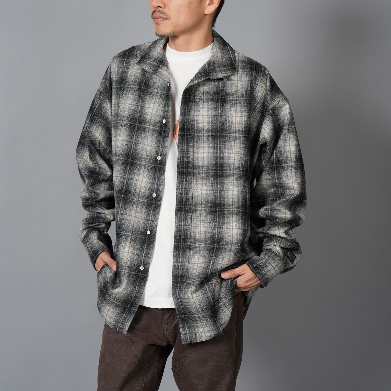 【限定】Basicks x Pendleton x DELUXE / Shadow Check Shirt / シャドウ チェックシャツ (ブラック)