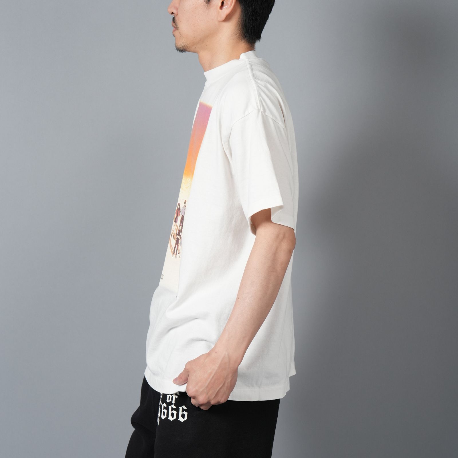 【残りわずか】【コラボ】SM-HR8-0000-C13 / EV_SS TEE / ORANGE / WHITE / ロンT・カットソー (ホワイト/オレンジ)