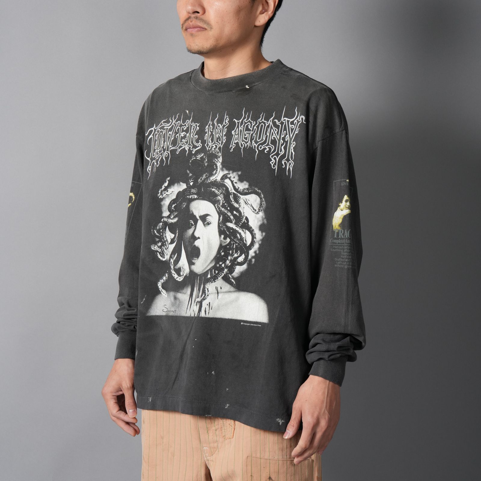 【残りわずか】SM-MK8-0000-028 / LS T-SHIRT / MEDUSA / BLACK ロンT・カットソー (ブラック)