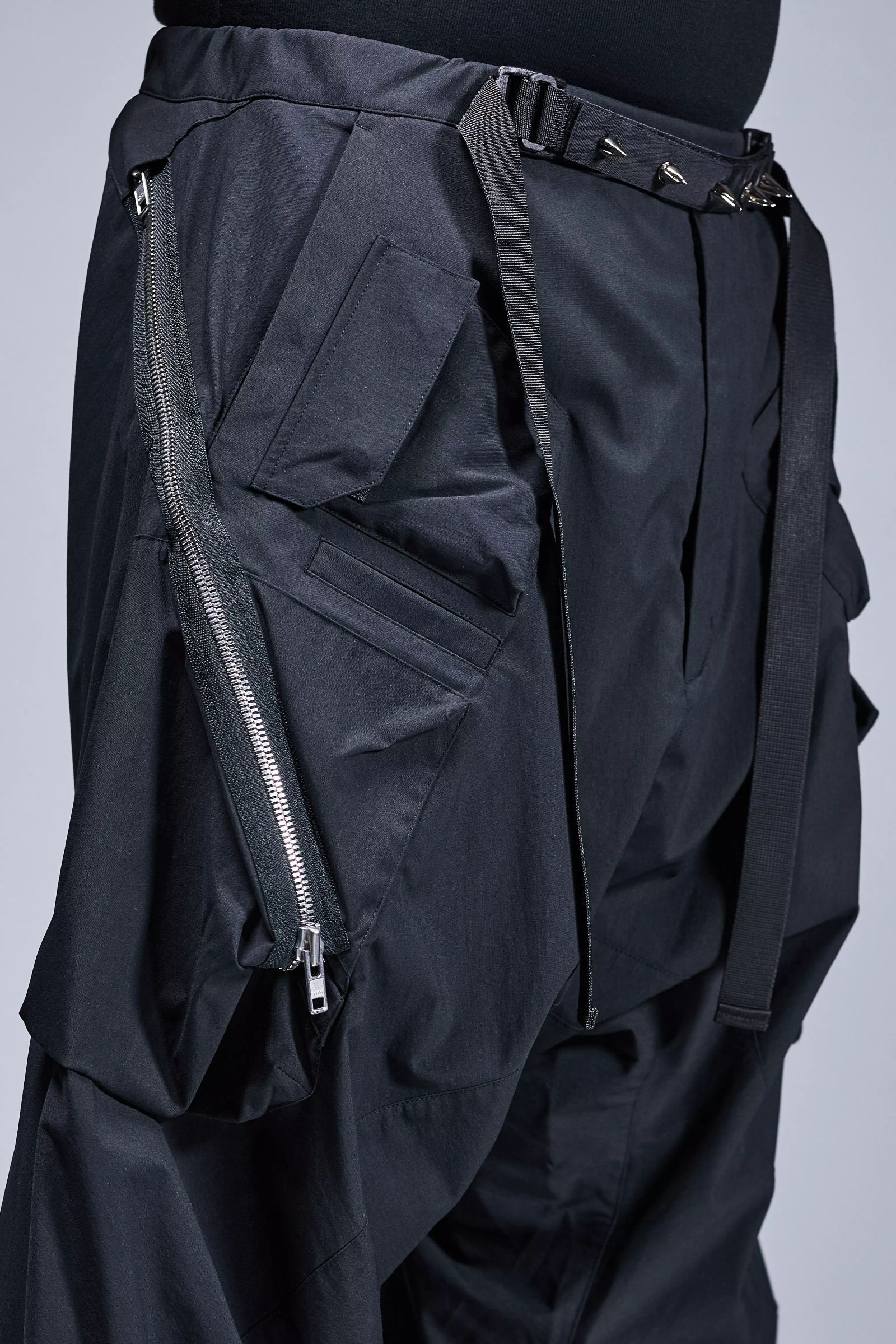 【ラスト1点】P30AL-E / Encapsulated Nylon Ultrawide Drawcord Cargo Trouser Gen. 1 / ナイロン ウルトラワイド ドローコード カーゴトラウザー [ウルトラワイドフィット](ブラック)