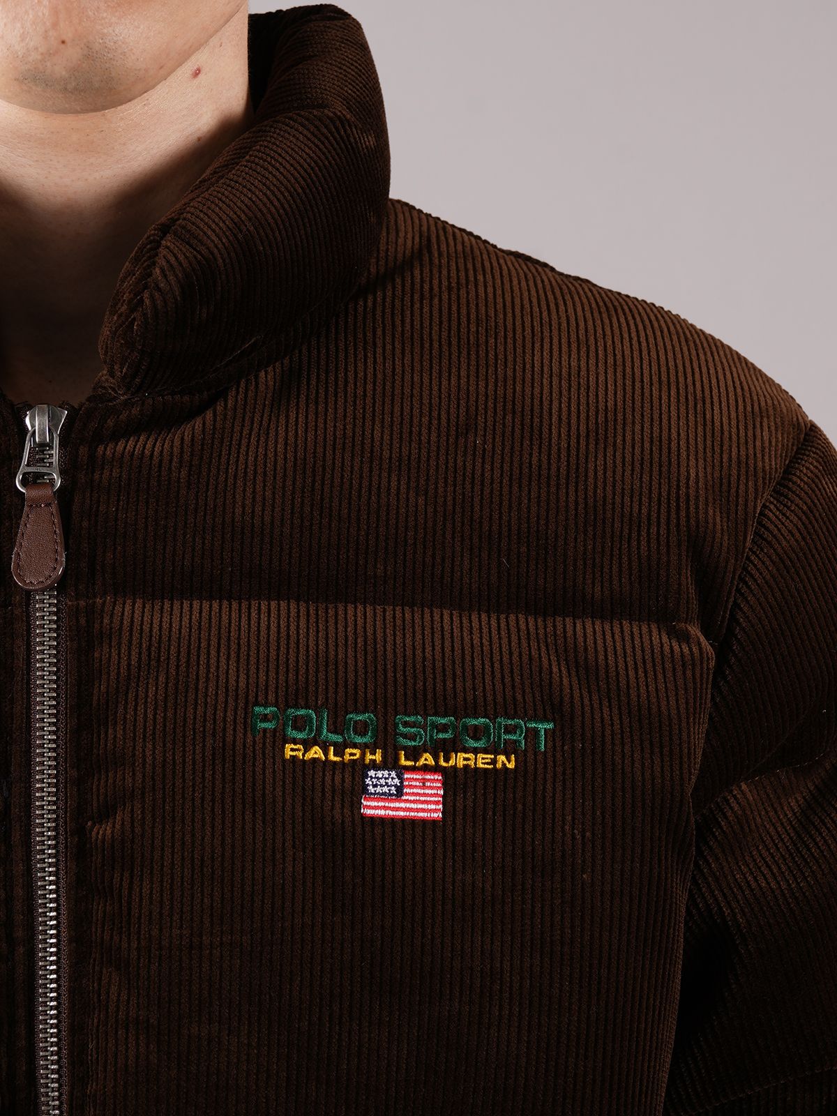 Palace ralph lauren corduroy down jacket store mohican brown