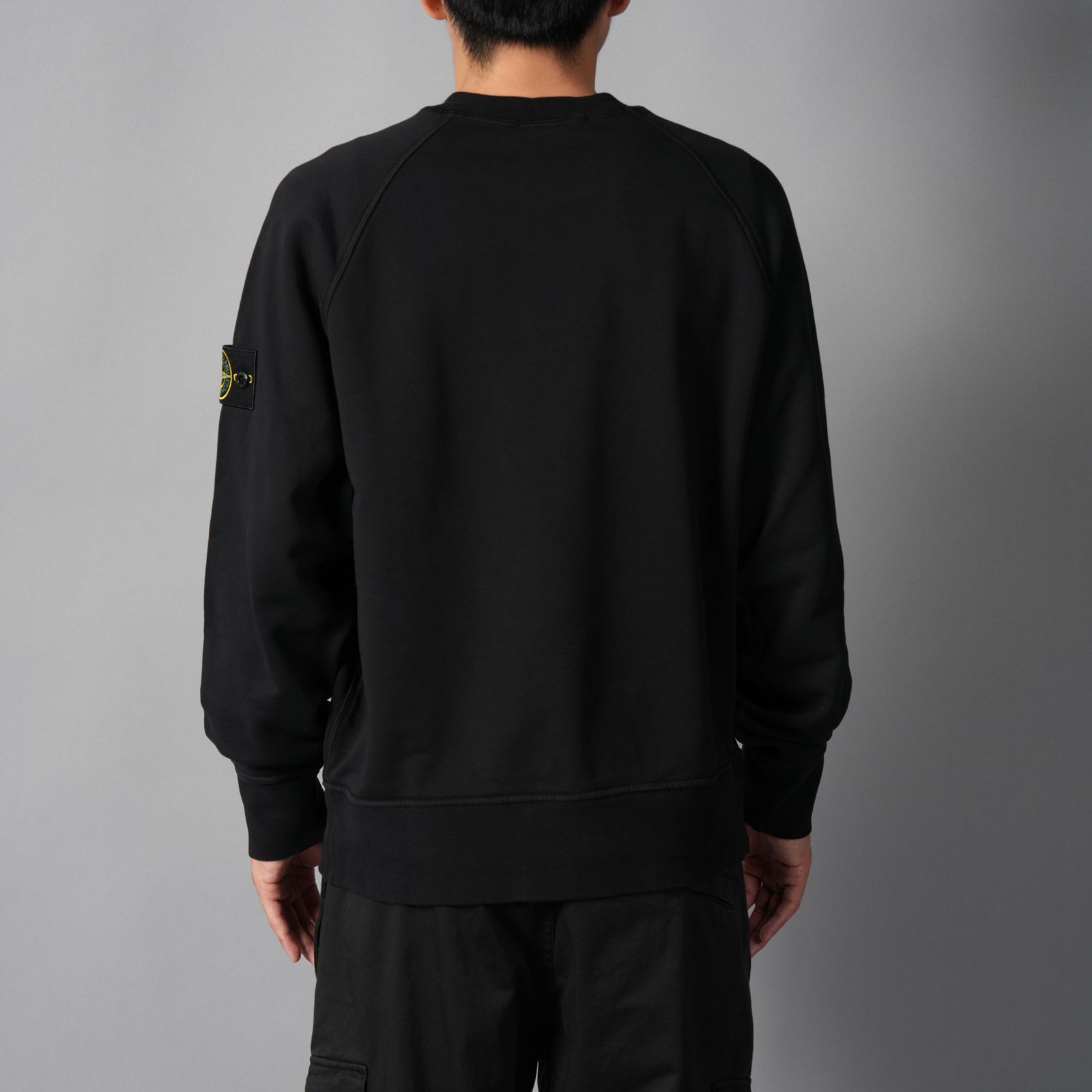 6100008 / ORGANIC COTTON FLEECE  / クルーネックスウェット  [オーバーフィット] (ブラック)