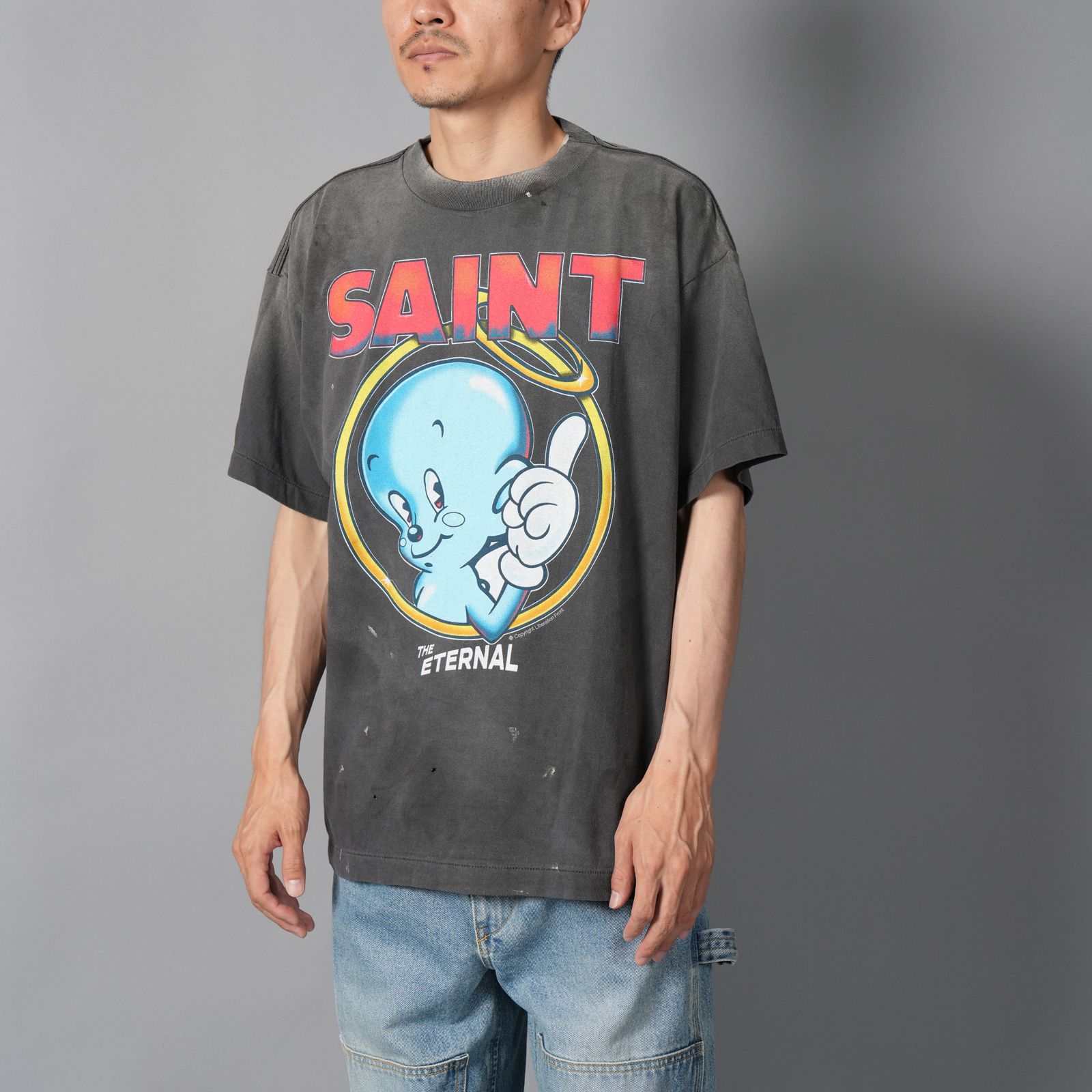 【ラスト1点】SM-HR1-0000-003 / SS TEE / BABY MICHAEL / BLACK / Tシャツ (ブラック)