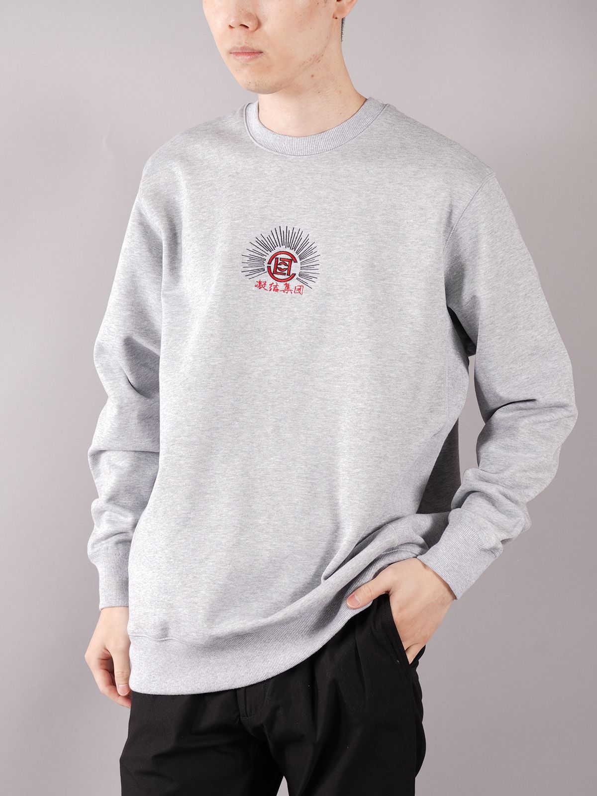 ラスト1点 / KUNGFU MASTER SWEAT SHIRT / カンフーマスター スウェットシャツ (グレー)