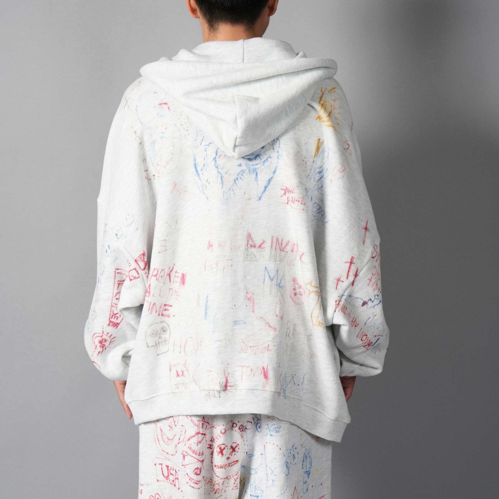 【ラスト1点】JOSHUA TREE DOUBLE ZIP HOODIE / ジップアップフーディー・パーカー (グレー)