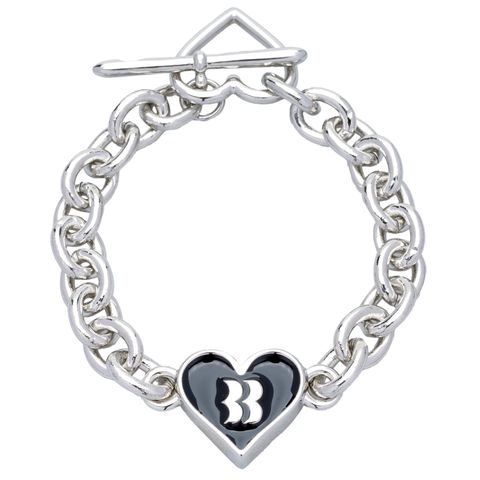 BB Logo Bracelet / ロゴ ブレスレット (シルバー) S4.5-1103 BASICKS