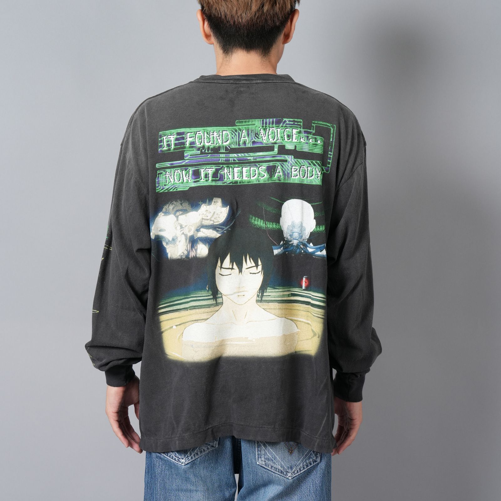 【残りわずか】【限定】SM-YS1-0000-C33 / GS_LS TEE / GITS / BLACK / ロンT・カットソー (ブラック)