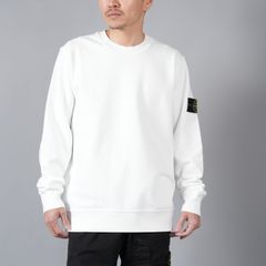 【ラスト1点】【定番商品】 63051 / BRUSHED COTTON FLEECE / トレーナー / クルーネックスウェット 【ガーメントダイ】  (ホワイト)