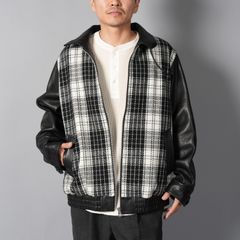 【ラスト1点】Murdoc Leather Jacket / マードックレザージャケット(ホワイト/ブラック)