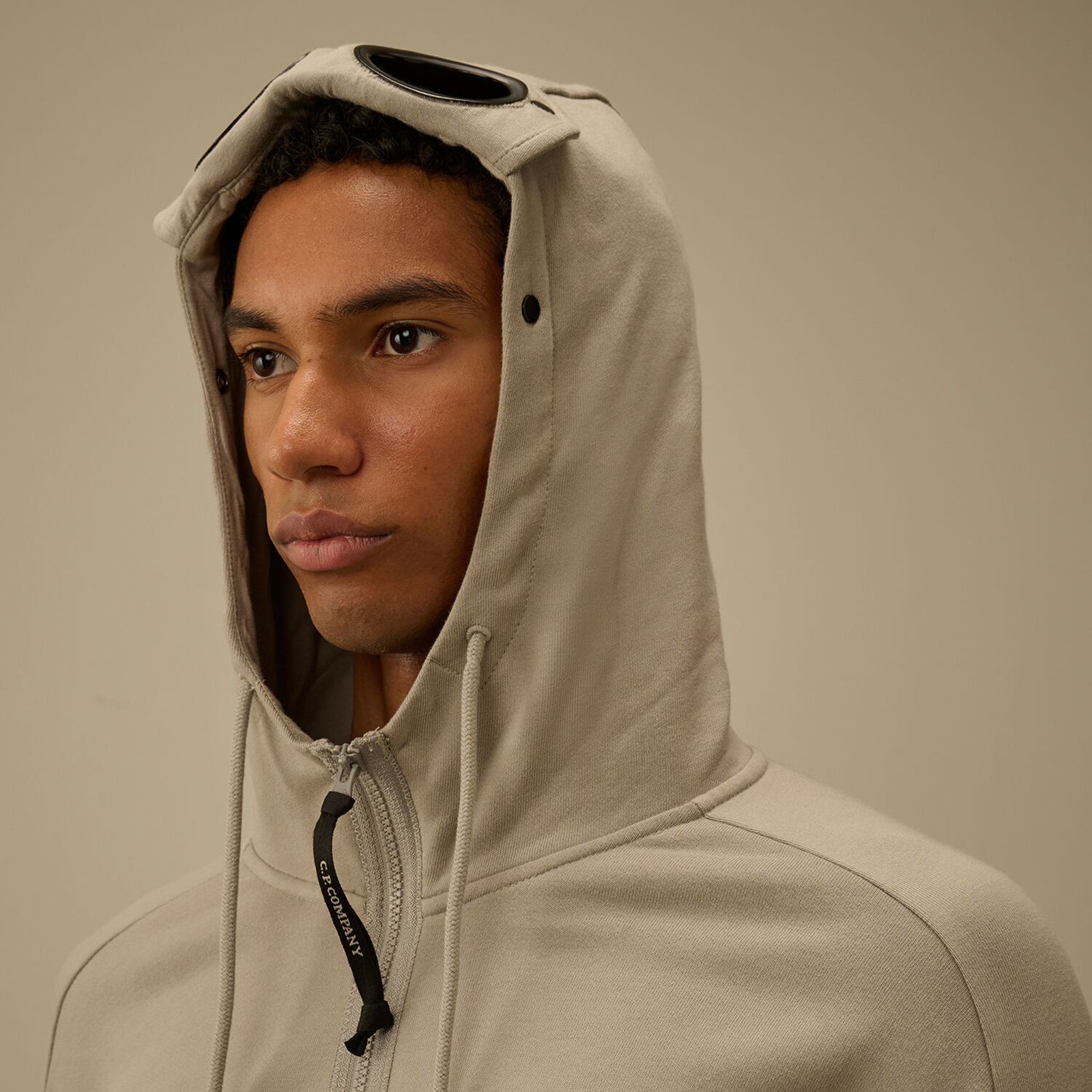 Diagonal Raised Fleece Goggle Zip Sweatshirt / ジップフーディー (フォールンロック)