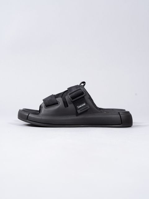 【ラスト1点】S022S SLIDE-ON SANDAL_CHAPTER 2 LEATHER AND TAPE（ECCO） / トングサンダル (レザー) / ブラック