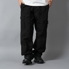 3100007 MERCERISED ORGANIC COTTON RIPSTOP / カーゴパンツ (ブラック)