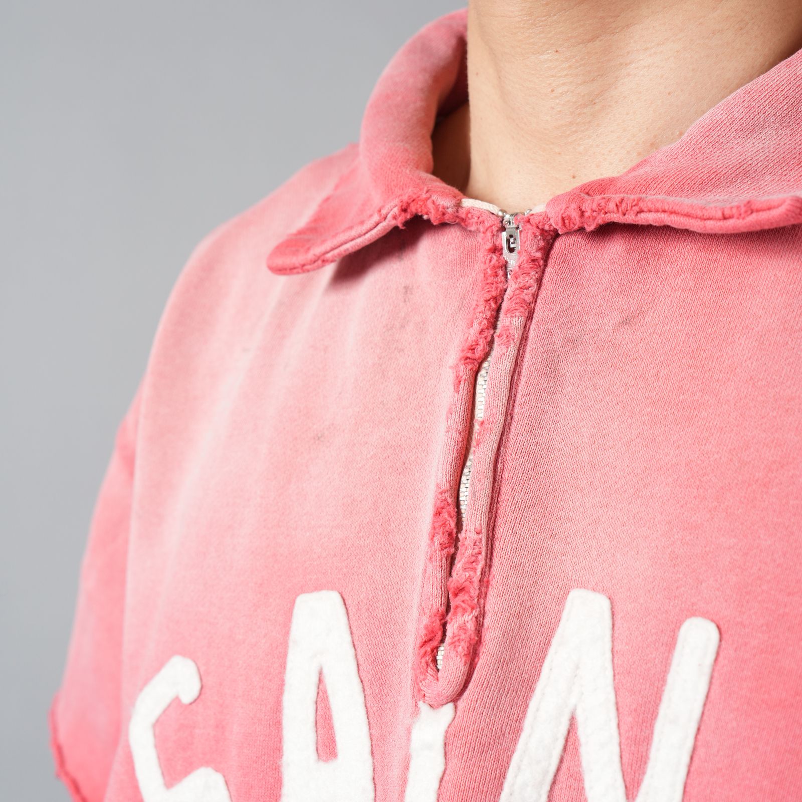 【残りわずか】SM-MK8-0000-053 / SS HALF ZIP SWEAT / SAINT / RED / ハーフジップスウェット(レッド)