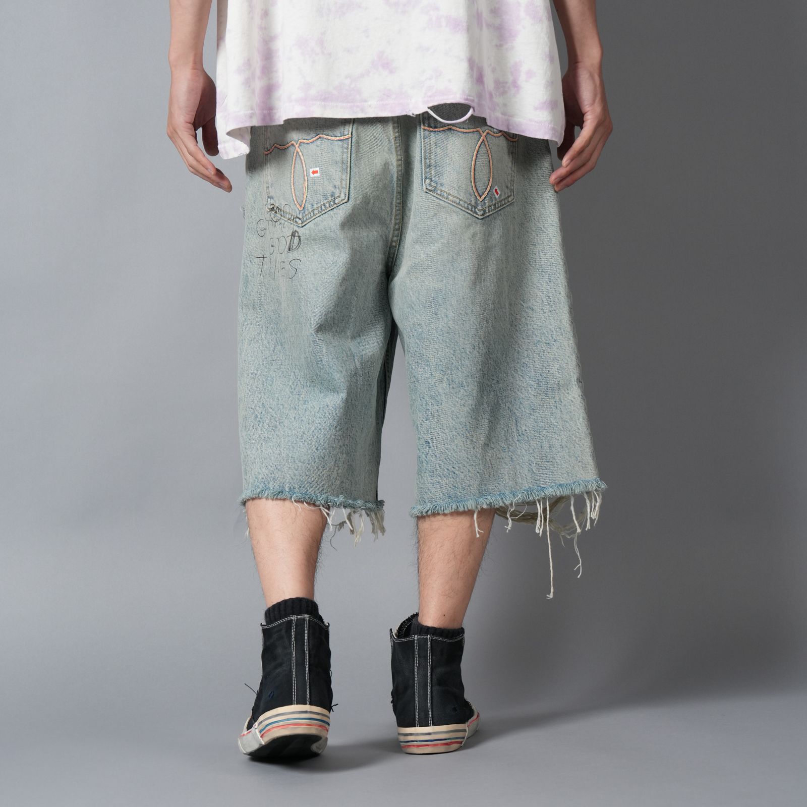 GOOD GOOD TIMES DENIM SHORT / デニムショーツ (ブルー)