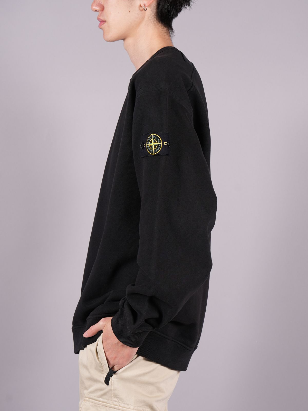 STONE ISLAND - 【ラスト1点】 BRUSHED COTTON FLEECE, GARMENT DYED