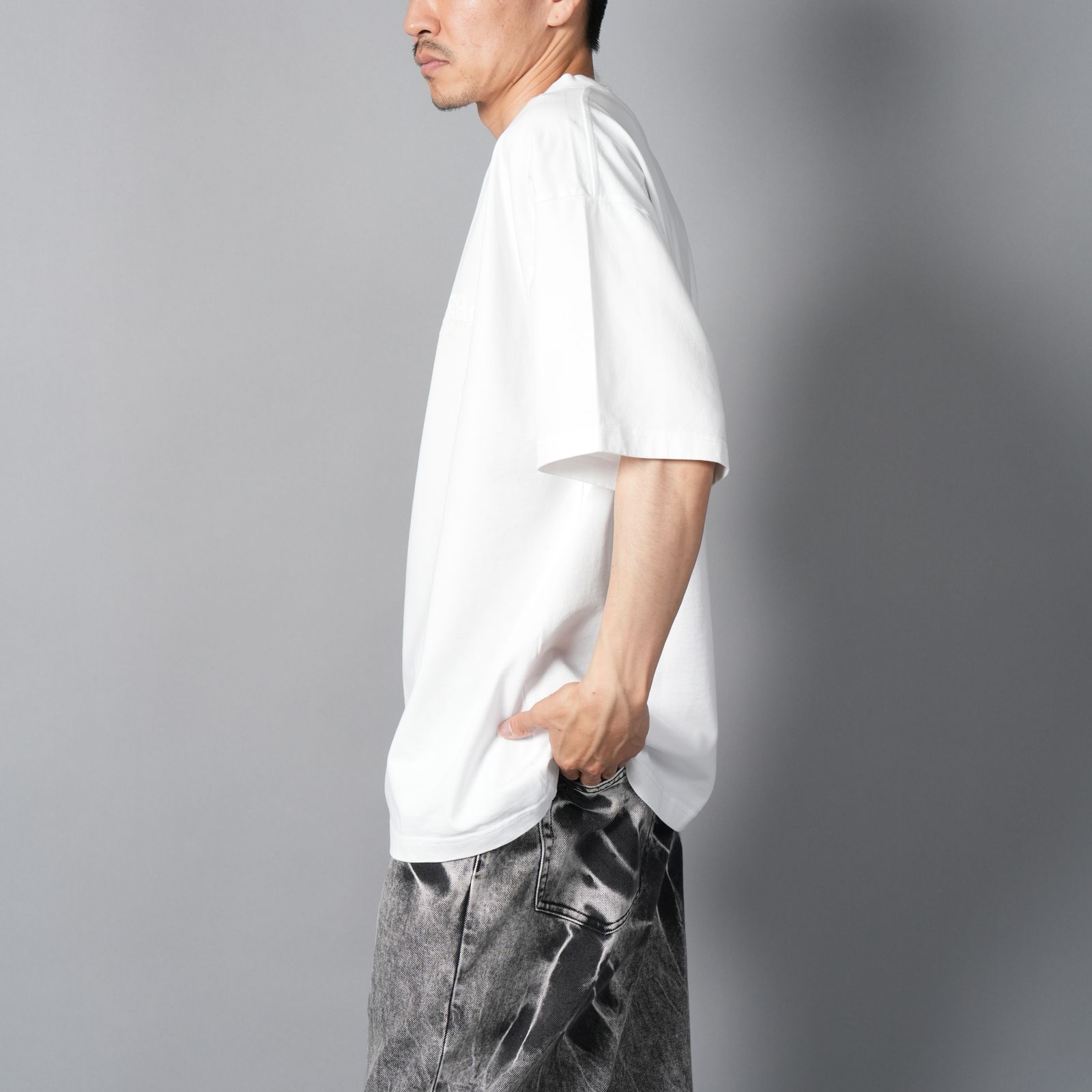 【Alexander Wang】コットンブレンド オーバーサイズ シャツ alexanderwang アレキサンダーワング ブラック コットンブレンド
