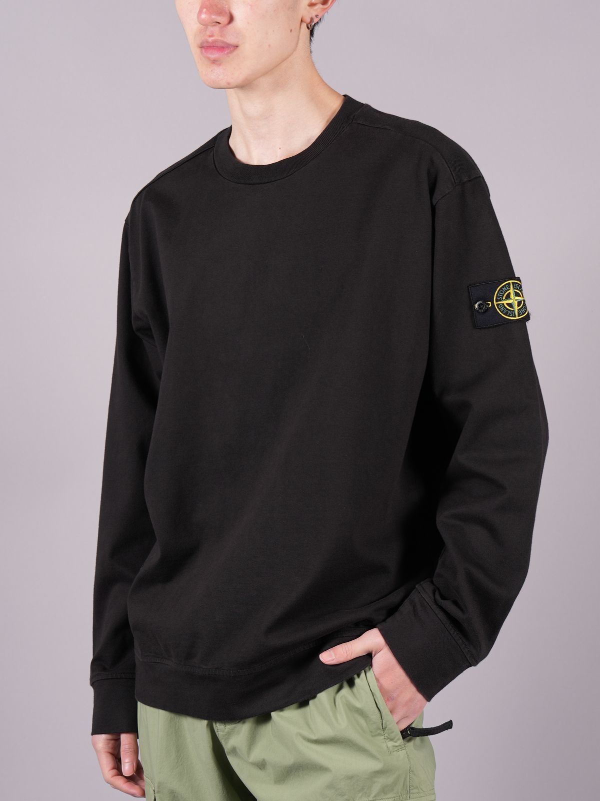 STONE ISLAND - 【ラスト1点】 HEAVY COTTON JERSEY GARMENT DYED 