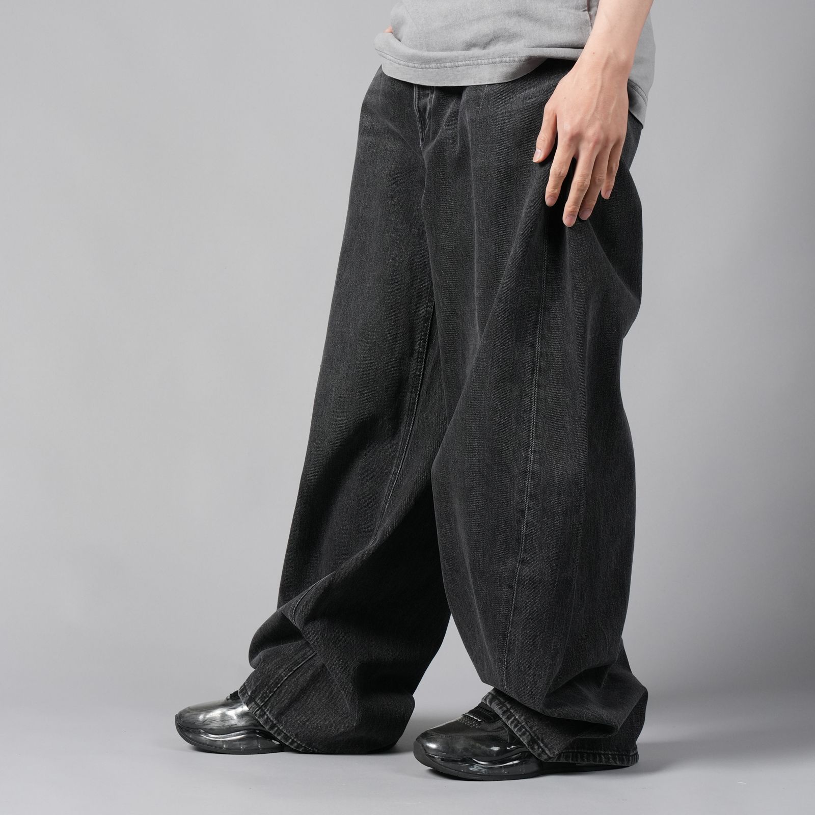 alexander wang - OVERSIZED ROUNDED LOW RISE JEAN / デニム オーバー