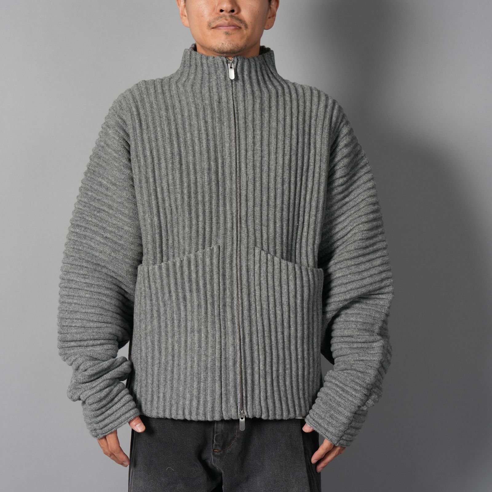 GLOBE RIB KNIT CARDIGAN  / グローブ リブ ニットカーディガン (リノ)