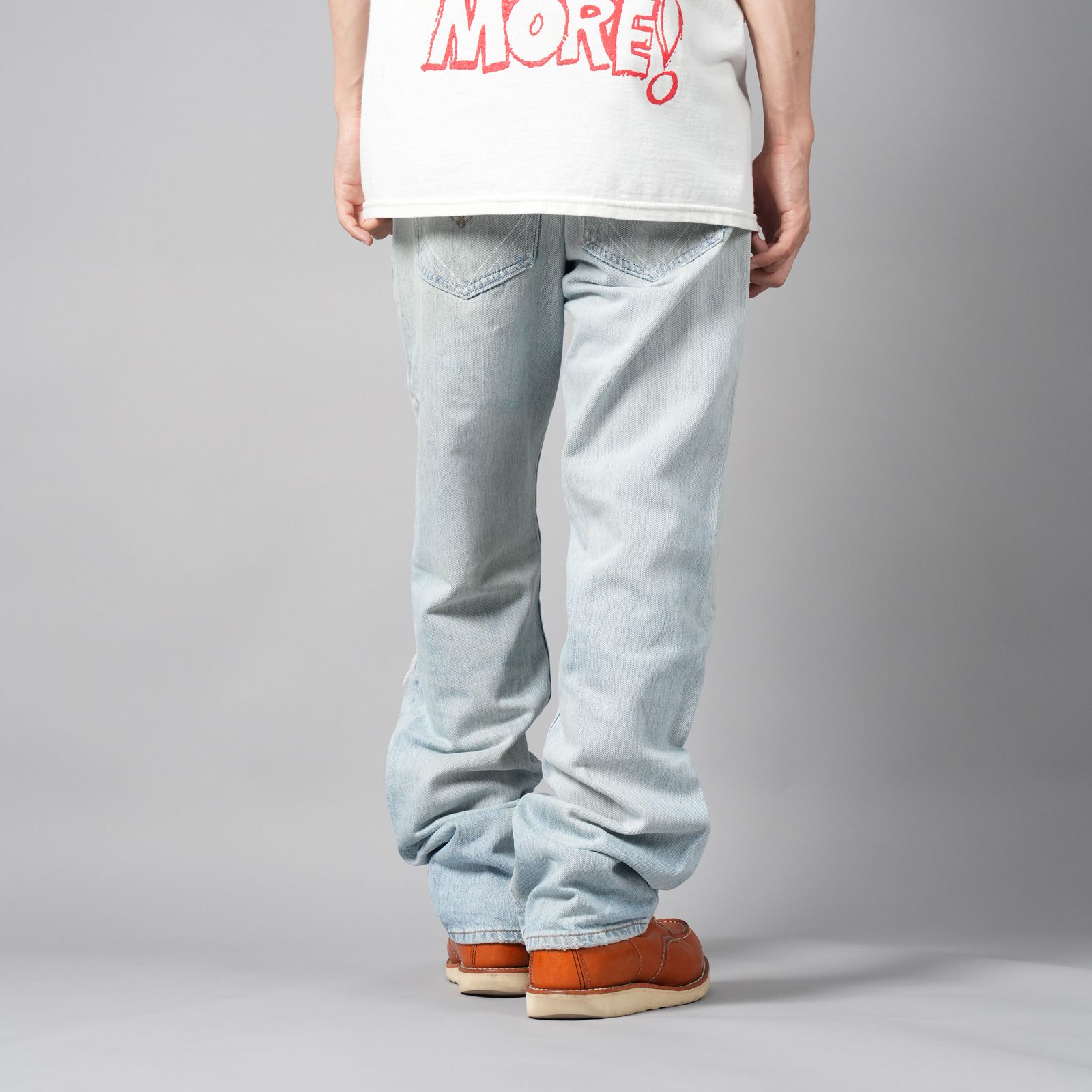 BASICKS x Vintage Levi's Heart Pocket Damage Denim / ハートポケットダメージデニム [34インチ] (ブルー)