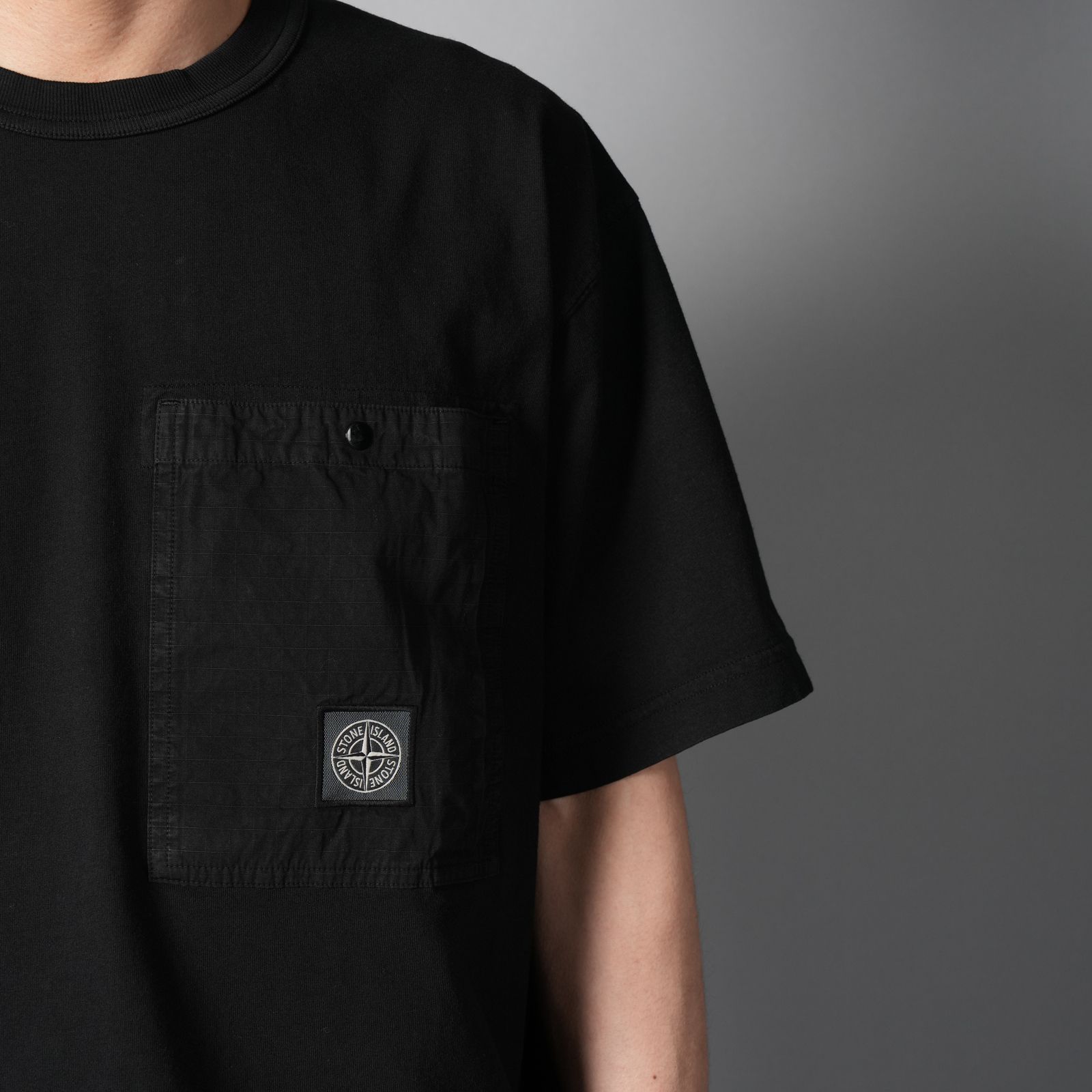 2100004 COMBED ORGANIC COTTON JERSEY / Tシャツ (ブラック)