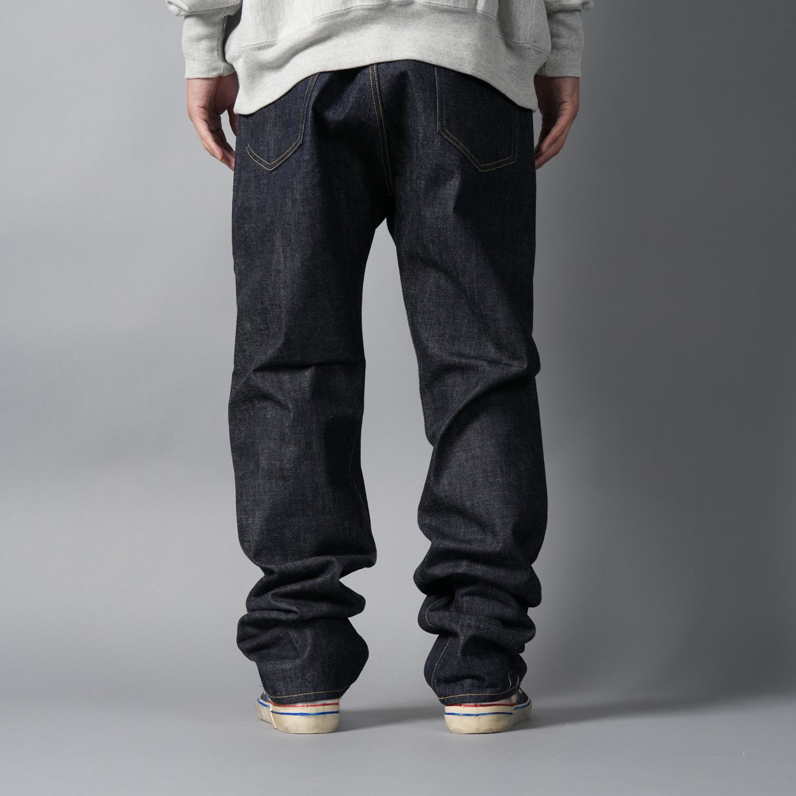 【残りわずか】【コラボ】SM-HR1-0000-C61 / BB_DENIM PNT /  5PKTS REGID / BLUE / デニムパンツ (ブルー)