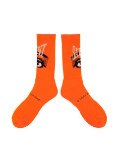 ラスト1点 / SM-S22-0000-104 / SOCKS / EYE / ORANGE / ソックス アイ   (オレンジ)