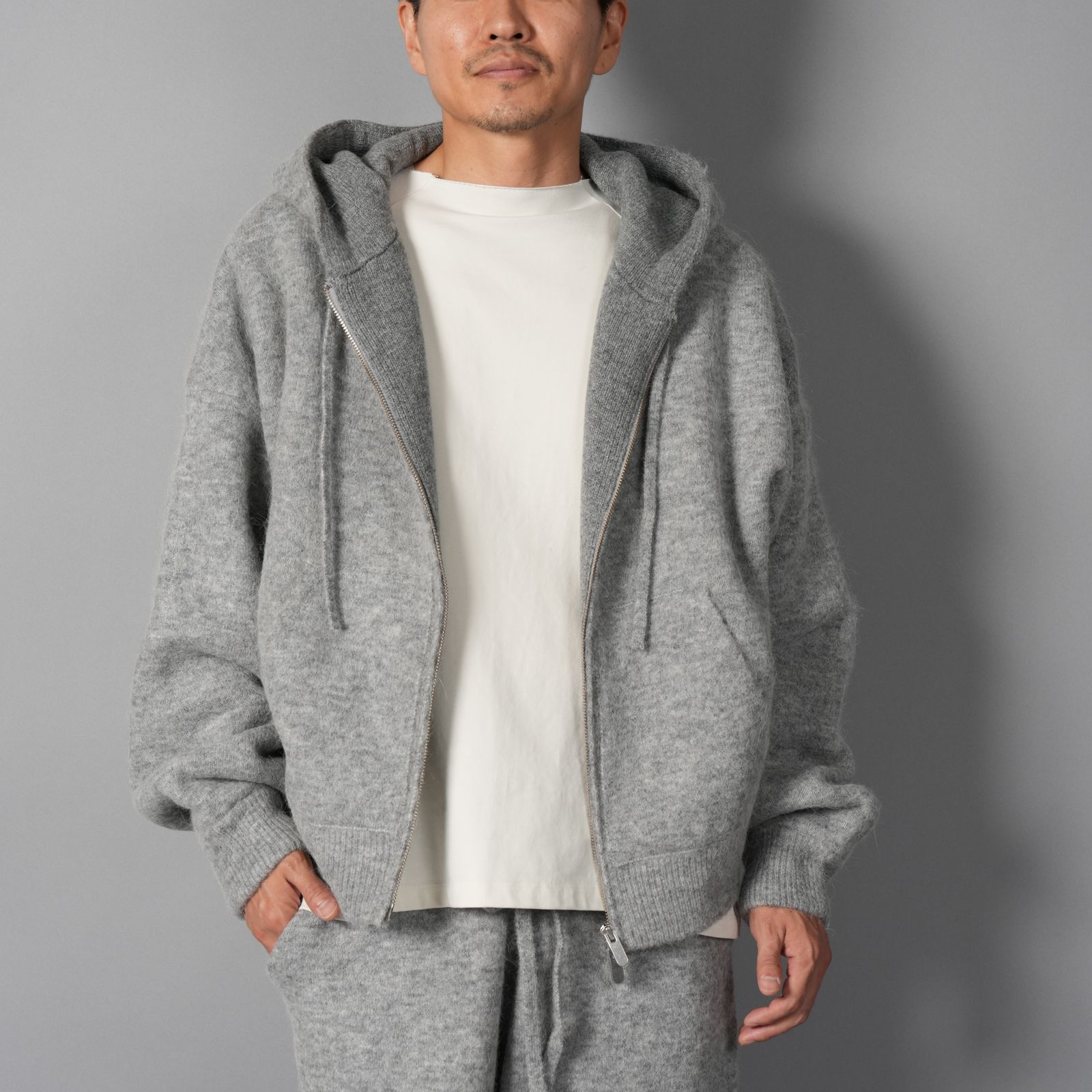 ALPACA KNIT V2 JACKET  / アルパカ ニットジャケット (アルパカクロウド)