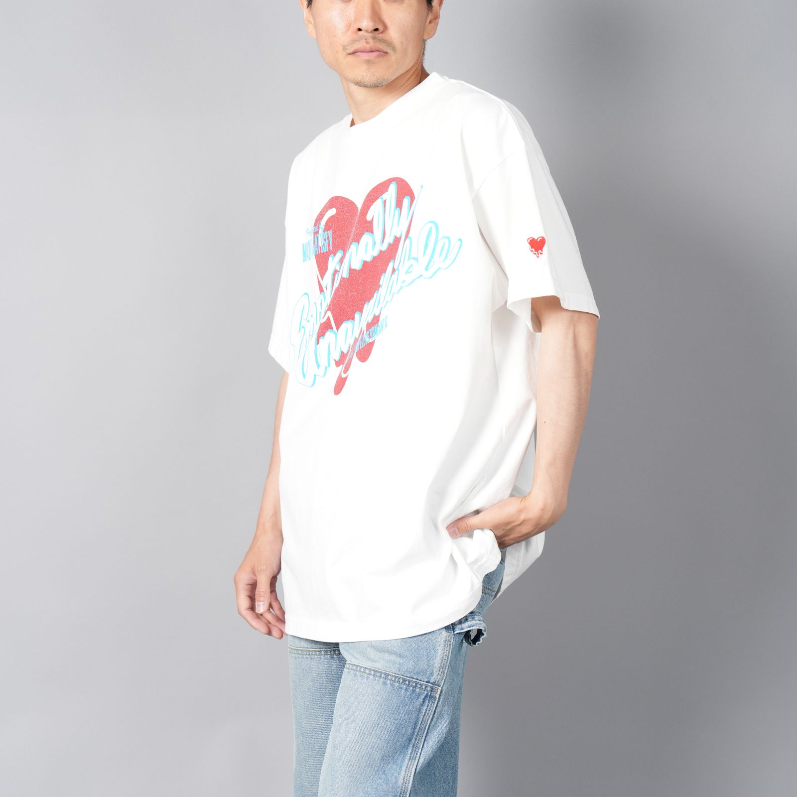 注目■EMOTIONALLY UNAVAILABLE■EU ストライプ S/S Tシャツ 注目□EMOTIONALLY UNAVAILABLE□EU ストライプ S/S Tシャツ