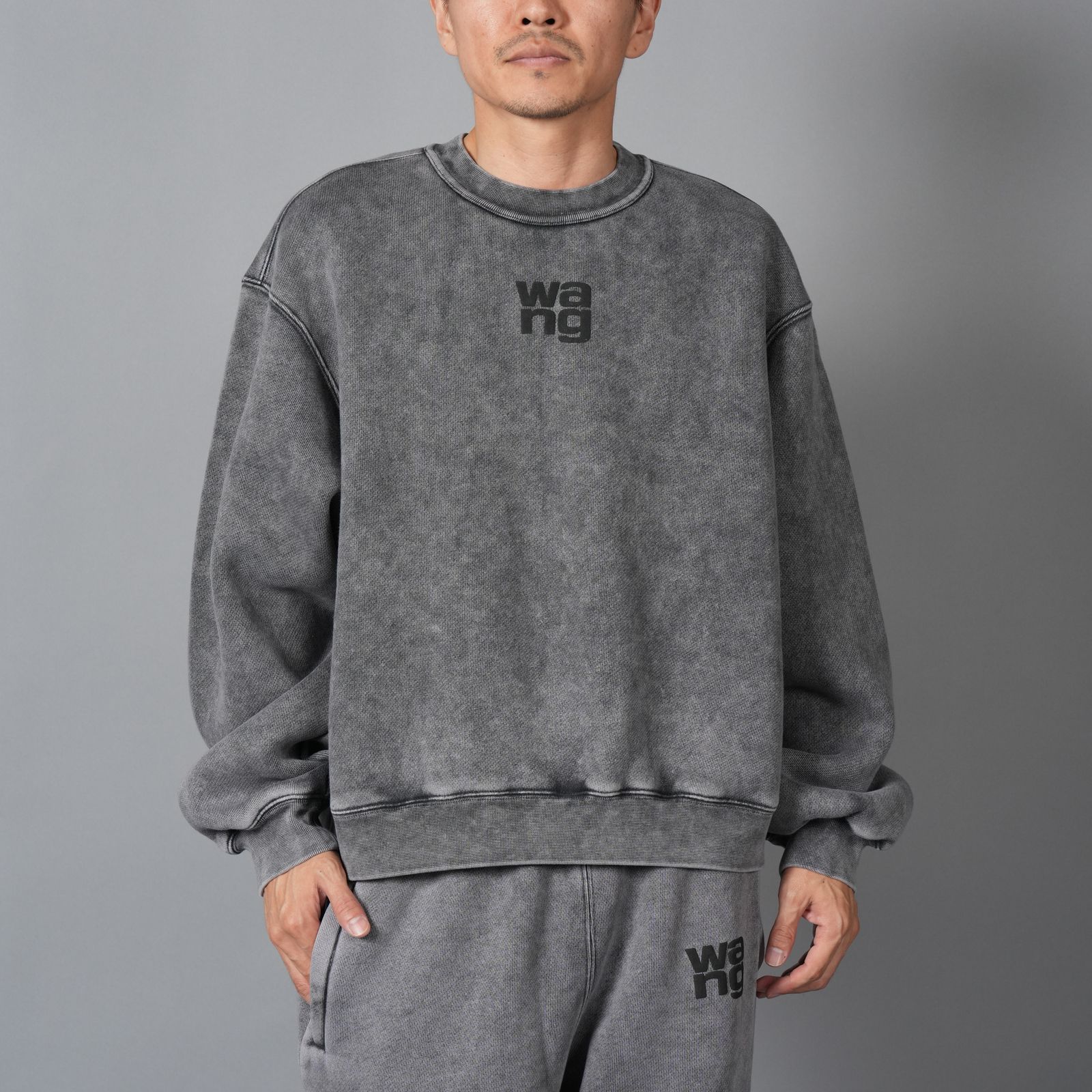 ESSENTIAL TERRY CLASSIC SWEATSHIRT PUFF PALINT LOGO  / スウェット・トレーナー (ウォッシュドグラナイト)