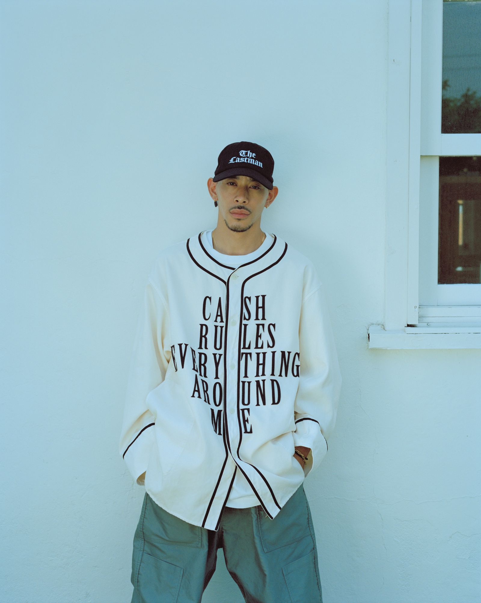 【ラスト1点】BASEBALL SHIRTS "C.R.E.A.M" (L/S) / ベースボールシャツ (ホワイト)