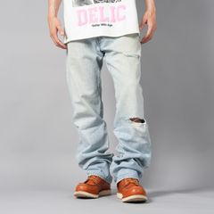 BASICKS x Vintage Levi's Heart Pocket Damage Denim / ハートポケットダメージデニム [34インチ] (ブルー)