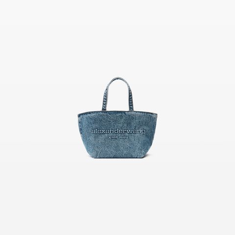 【ラスト1点】PUNCH SMALL TOTE W/ STRAP / ヴィンテージミディアムインディゴ スモールトートバック   (ヴィンテージミディアムインディゴ) 20125T45T473 alexander wang