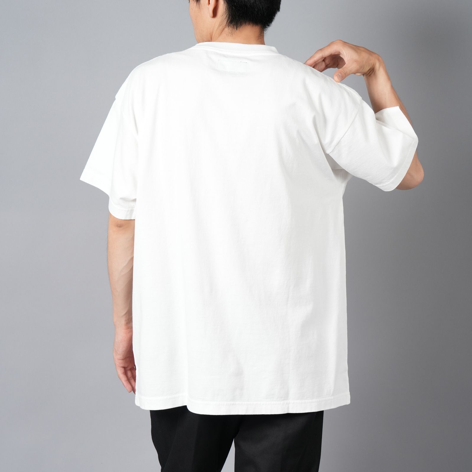 【ラスト1点】[8月10日(土)10時発売!!] PRINTED TEE SHIRTS "FINGER PRINT" / Tシャツ (ホワイト)